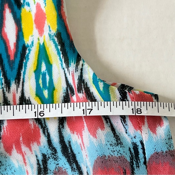Robbie Bee Dress Sz12 Knee Length Soft Multi Color Pattern Elastic Waist… - Picture 13 of 16